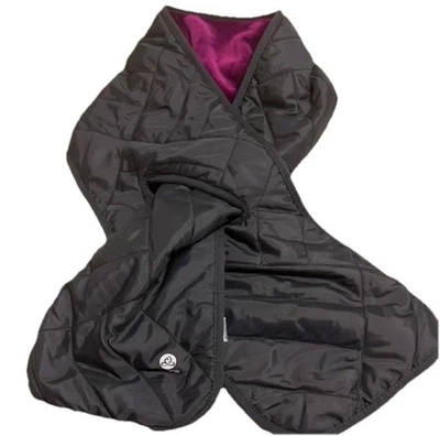 APANA Women’s Yoga Pull Through Gray & Magenta Scarf - Image 1 of 4