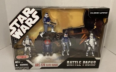 Star Wars Clone Wars ARC-170 Elite Squad Battle Packs Target Hasbro 2007 Nuevo Foto 1 de 4
