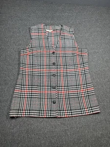 Chaleco Alex Colman Mujer Mediano Blanco Cuadros Vintage Años 60 - Imagen 1 de 7