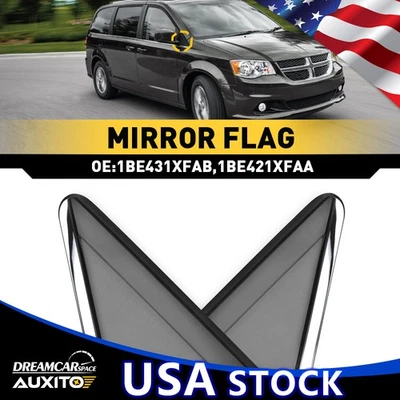 Juego de 2 apliques de moldura de espejo de bandera lateral izquierdo y derecho para Ram C/V 2014-2015 Foto 1 de 4