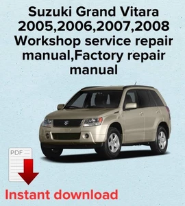Suzuki Grand Vitara 2005,2006,2007,2008 Workshop service repair manual,OEM - Picture 1 of 3