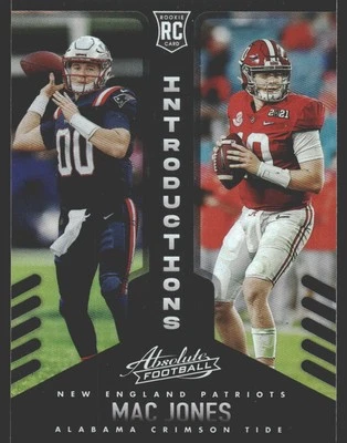 Mac Jones #INT-9 2021 Panini Absolute Introductions RC Rookie - Image 1 of 2