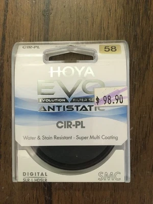 NEW Hoya 58mm EVO Antistatic CIR-PL Filter XEVA-58CPL - Image 1 of 2