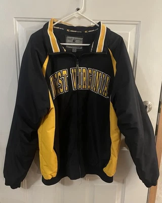 MENS WEST VIRGINIA COAT JACKET SIZE LARGE COLOSSEUM ATHLETICS- GREAT CONDITION - Image 1 of 4