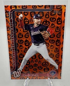 2025 Topps Update Series Jack O Lantern Foil Paul Dejong US101 - Bild 1 von 2