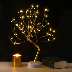 Árbol centelleante Hada Luz Espíritu Árbol Lámpara Bonsai Árbol Luz, Hada Luz Tr... - Imagen 1 de 7