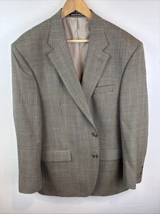 Blazer Lauren Ralph Lauren Para Hombre Talla 46R Marrón 100% Lana de Cordero Pata de Gallo Tweed - Imagen 1 de 10