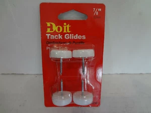 Doit 7/8" Tack Glides #210161 Plastic Base - White (4 pcs) - Picture 1 of 3