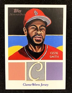 2010 Topps National Chicle Ozzie Smith Diamond Stars Game-Worn JERSEY !!! - Picture 1 of 2