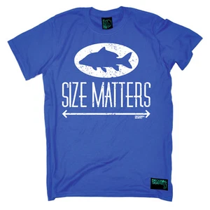 Fishing Tee Size Matters fish rod reel funny top Birthday?tee Gift T-SHIRT - Picture 1 of 24