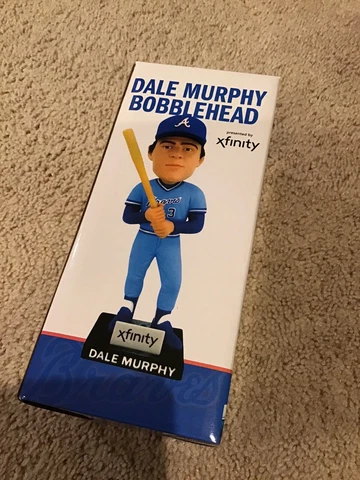 BROKEN READ! Dale Murphy Power Alley Bobblehead Atlanta Braves SGA 2022 Cover