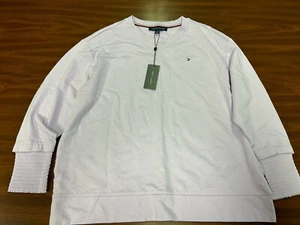Tommy Hilfiger Women's Size 0X Palm Desert Casual Lavender Sweatshirt NWT - Picture 1 of 9