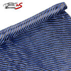 12" x 5 pieds tissu en fibre de carbone bleue résine 3K tissage sergé (12" x 59")
