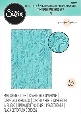 Sizzix Forest ML Embossing folder #666035 Retail $9.99 by Jennifer Ogborn - Image 1 of 3