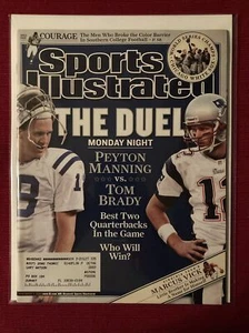MINT Tom Brady Vs. Peyton Manning MNF 2005 Sports Illustrated Magazine - Imagen 1 de 1