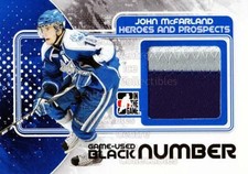 2010-11 ITG Heroes and Prospects Jersey Number Black #22 John McFarland