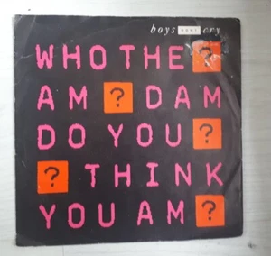 Boys Don't Cry - Who The Am Dam Do You Think You Am 7" Vinyl Single In VGC - Picture 1 of 5