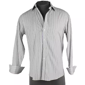 Charles Tyrwhitt Sz L Multicolor Slim Fit French Cuff 100% Cotton Shirt - Picture 1 of 4