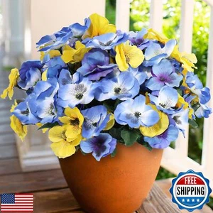INSPRING Artificial Faux Plants Flowers for Outdoor Outside Spring Decoration - Picture 1 of 5