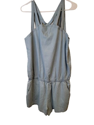 Fabletics Size XL Womens Liza Romper Blue Pockets NWT $85 - Image 1 of 4