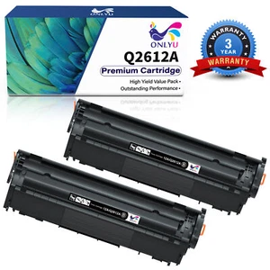 2 Pcs Q2612A 12A Toner Cartridge Replacement For HP LaserJet 1015 1020 1022 1012 - Picture 1 of 7