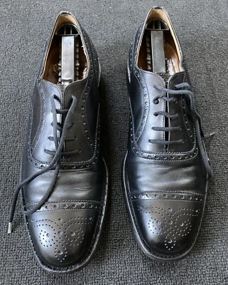 Church’s Men’s Black Brogue Leather Dress Shoes Size UK 7.5G / US 8.5 / EU 42. - Image 1 of 4