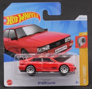 Hot Wheels '87 Audi Quattro 102/250 HW Turbo 2/5 Auto 1:64 2024 - Foto 1 di 1