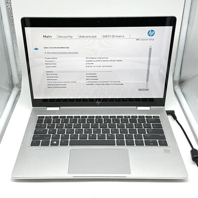 HP EliteBook x360 830 G6 13.3" FHD | i5-8265U 1.6GHz | 8GB RAM | No SSD | Boots - Image 1 of 4