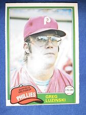 1981 O-Pee-Chee #270 Greg Luzinski PHILADELPHIA Phillies FREE SHIPPING MVP HOF