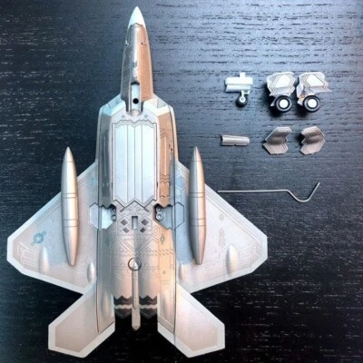 1:100 US Lockheed Martin F-22 Raptor Fighter Aircraf Model Diecast Military Gift - Image 1 of 4