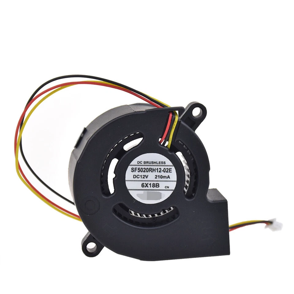 Projector Cooling Fan SF5020RH12-02E for Toshiba 12V 210MA 50*50*20mm 3pin - Image 1 of 4