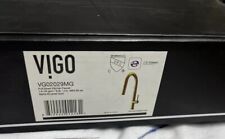 Vigo Greenwich 1.8 GPM Single Hope Pull Down Kitchen Faucet Matte Gold-VG02029MG