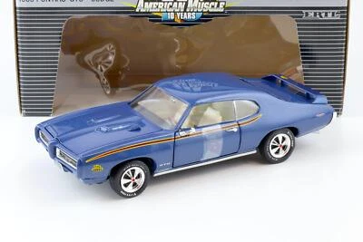 1:18 ERTL 1969 Pontiac GTO Coupe THE JUDGE Blu Metallizzato - Immagine 1 di 4