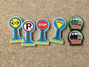 Preschool Toy Train Set Little Lionel Road Signs Pack Compatible w/Brio . #2 - Picture 1 of 1
