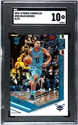 2018-19 Panini Chronicles Elite #285 Miles Bridges Rookie SGC 10 GEM MINT RC - Image 1 of 2