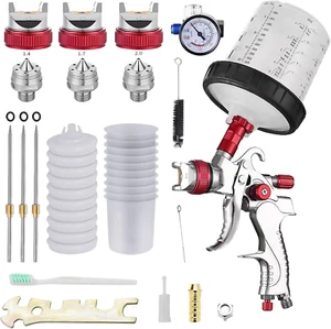 HVLP Pistola Verniciatura Professionale, Pistola a Spruzzo Kit, Pistola per Vern - Foto 1 di 12