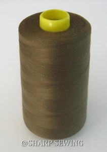 SPOOL DARK BROWN #746 100% SPUN POLYESTER SERGER QUILTING THREAD T24 6000 YARDS - Picture 1 of 1