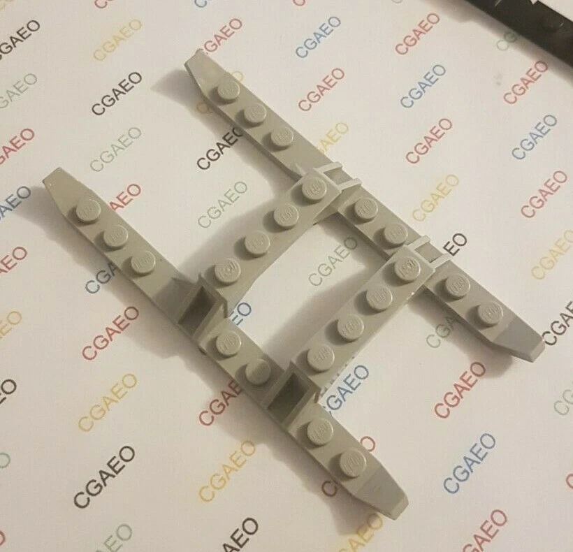 1 X Lego 30248 Helicopter Sled Rails 12 x 6	 LIGHT GRAY - Photo 1/1