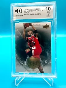 2009-2010 UD🔥MJ LEGACY COLLECTION GOLD🔥 #83 Michael Jordan! Graded BCCG 10! 🤯 - Picture 1 of 4