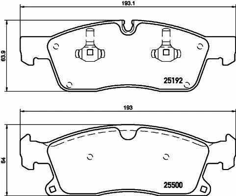 Pastillas de freno eje delantero para Mercedes-Benz Clase GL GLS Mintex Foto 1 de 1