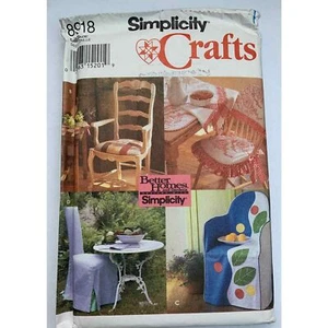 Chair Cover Placemats Napkins S8918 Uncut Sewing Pattern Chair Pad - Picture 1 of 2