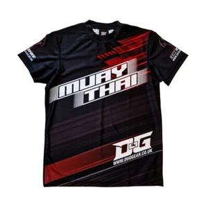 CAMISETA NEGRA DG ADN MUAY THAI ENTRENAMIENTO CASUAL UNISEX (Niños-Adultos)(XS-L) - Imagen 1 de 11