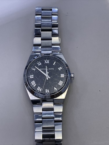 BELLISSIMO OROLOGIO DA DONNA MICHAEL KORS Channing Argento + Blu MK6113