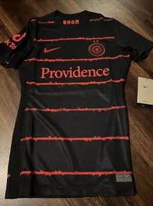 Neu Nike Portland Thorns Damen-Fußballtrikot Breathe Größe Large schwarz rot - Bild 1 von 5