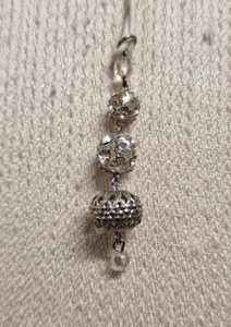 Ciondolo con strass Cm. 4,5 vintage (V3) ^ - Picture 1 of 3