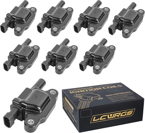 Set of of 8 Square Ignition Coil Pack Fits for 5.3 V8 2007-2011 Chevy Silverado - Picture 1 of 8