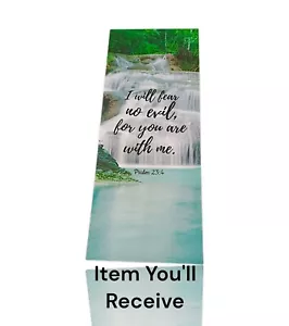 Double Sided Print Bible Verse Bookmark with Full Scripture, (2.4” x 6.1”) - Picture 1 of 7