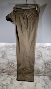 Stafford Travel Classic Fit Sharkskin Pleat Grey Dress Pants 38x30 NWT - Picture 1 of 4