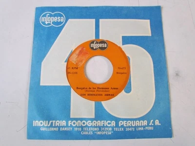 LOS HERMANOS ARMAS «BOOGALOO» 7″ KILLER BOOGALOO LATIN FUNK PERU HEAR ♫ - Image 1 of 3