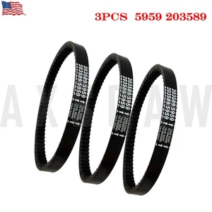3Pcs30 Series Go Kart Cogged Torque Converter Drive Belt 203589-3 For Comet 5959 - Picture 1 of 6